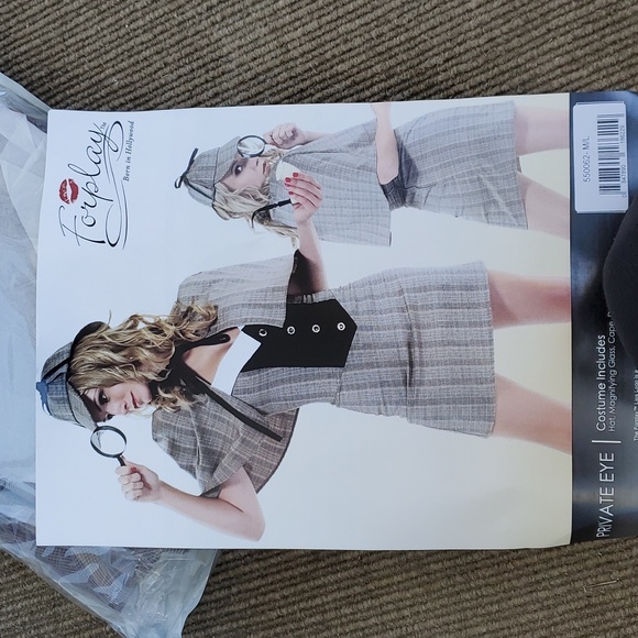 Detective Costume Cosplay Halloween Dress Up BNWT - Picture 1 of 5